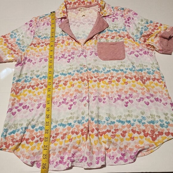 Matilda Jane sz L women Heart to Heart pajama top Be Mine - Picture 6 of 9